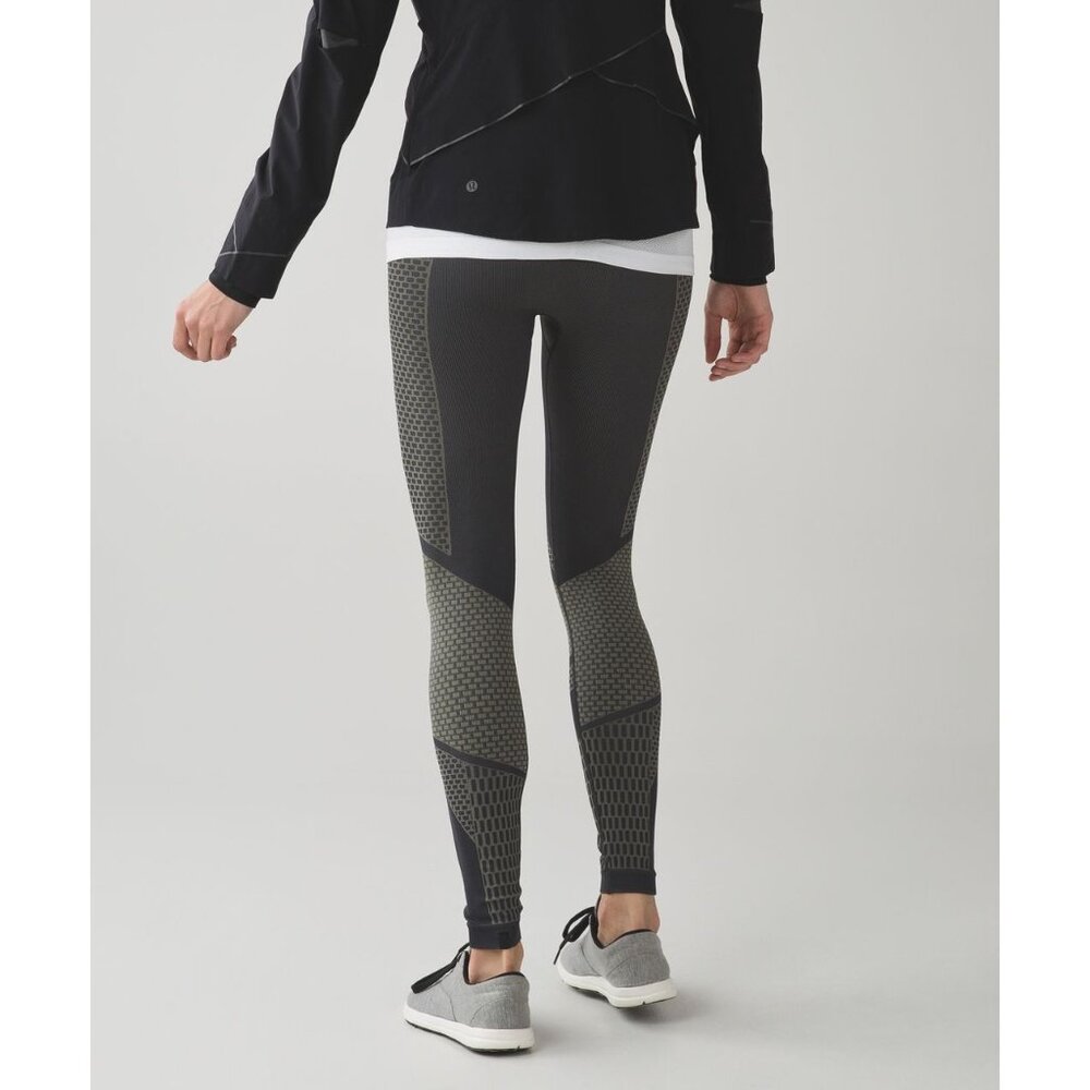lululemon athletica Black and Gray Leggings